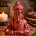 Metallic Copper Buddha Table Top | Modern Meditation & Home Décor Statue (13 cm)
