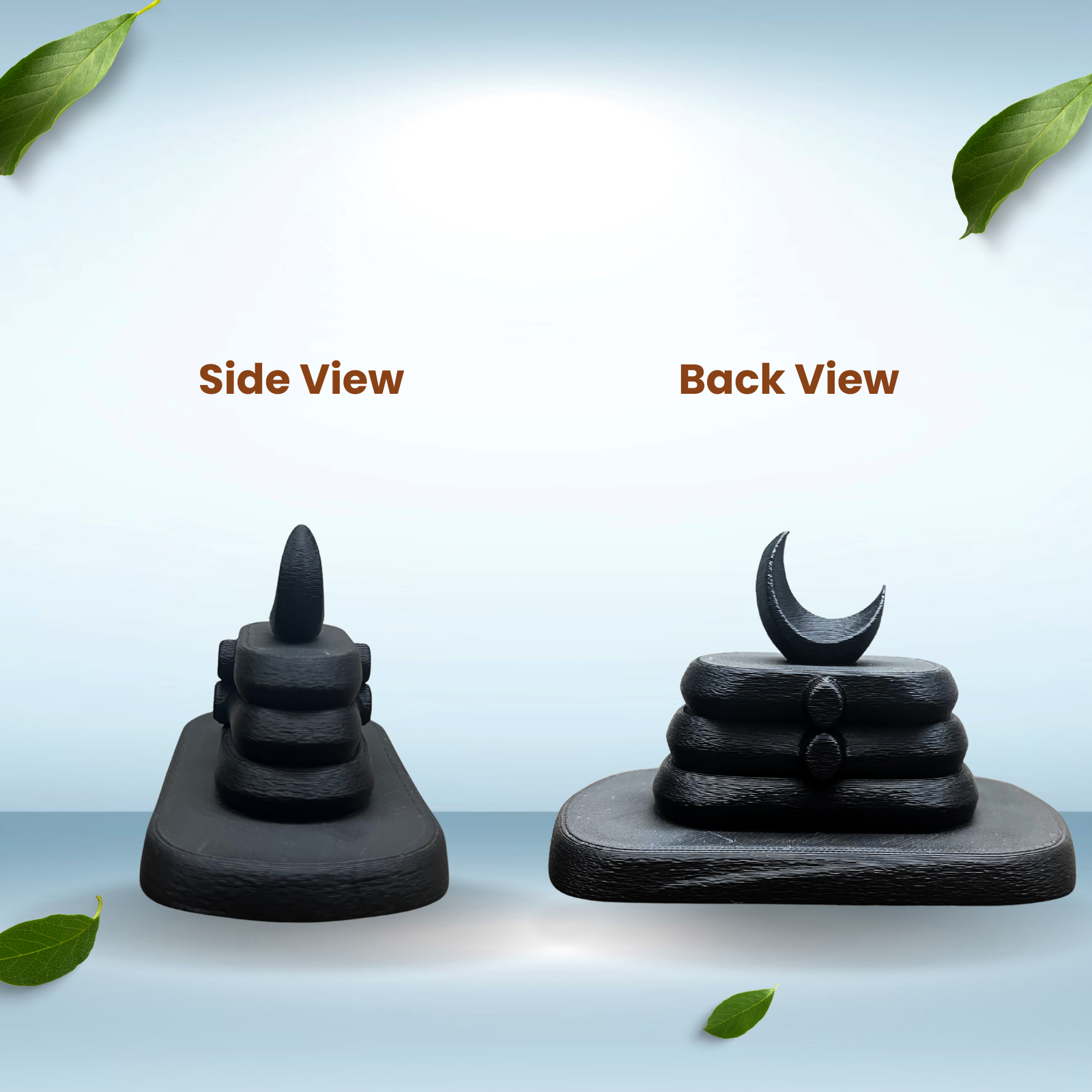 Minimal Lord Shiva Shivling Idol | Stone Black Meditation & Home Décor (7.5 cm)