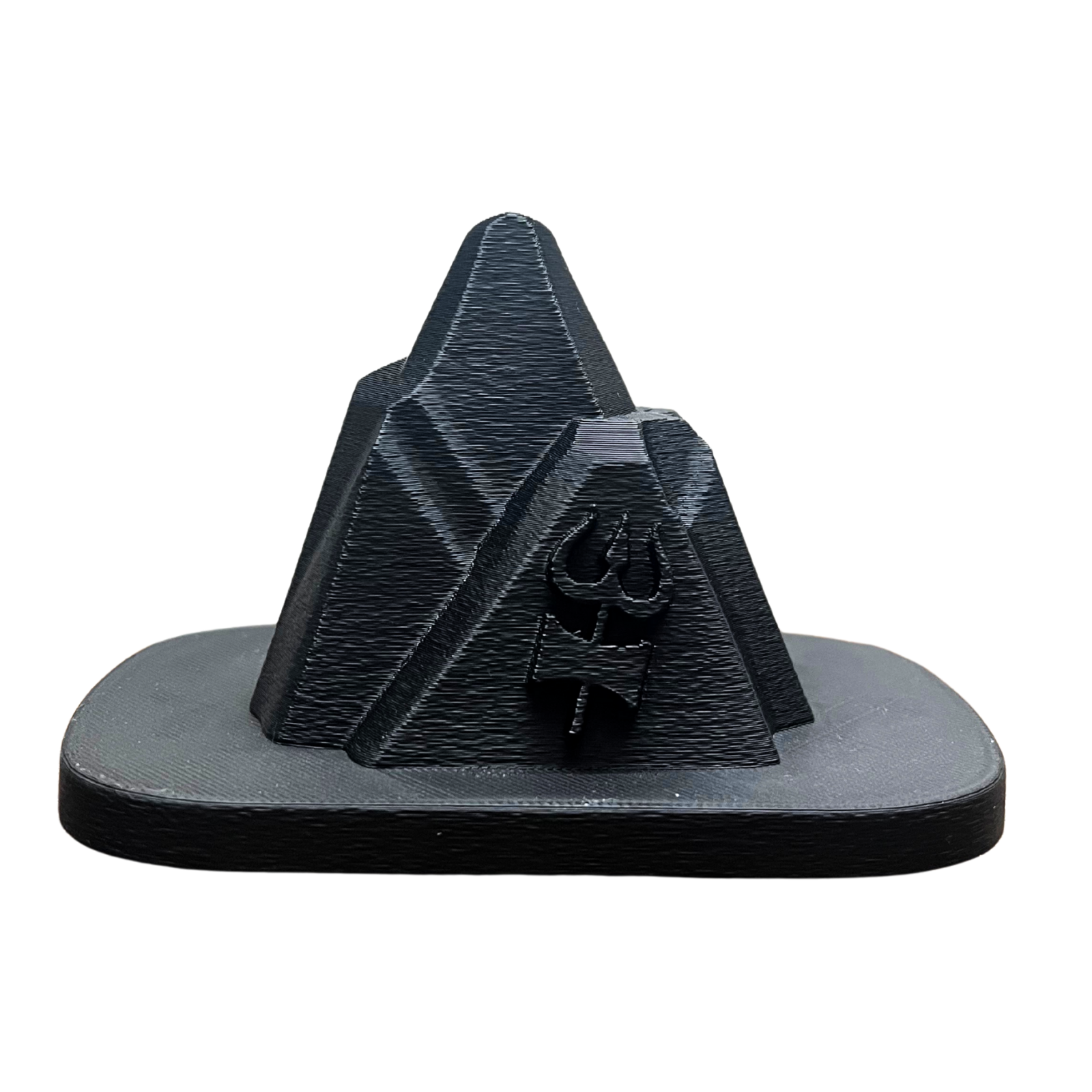 Kailash Parvat Shiv Murti | Minimal Stone Black Home & Meditation Décor (7.5 cm)