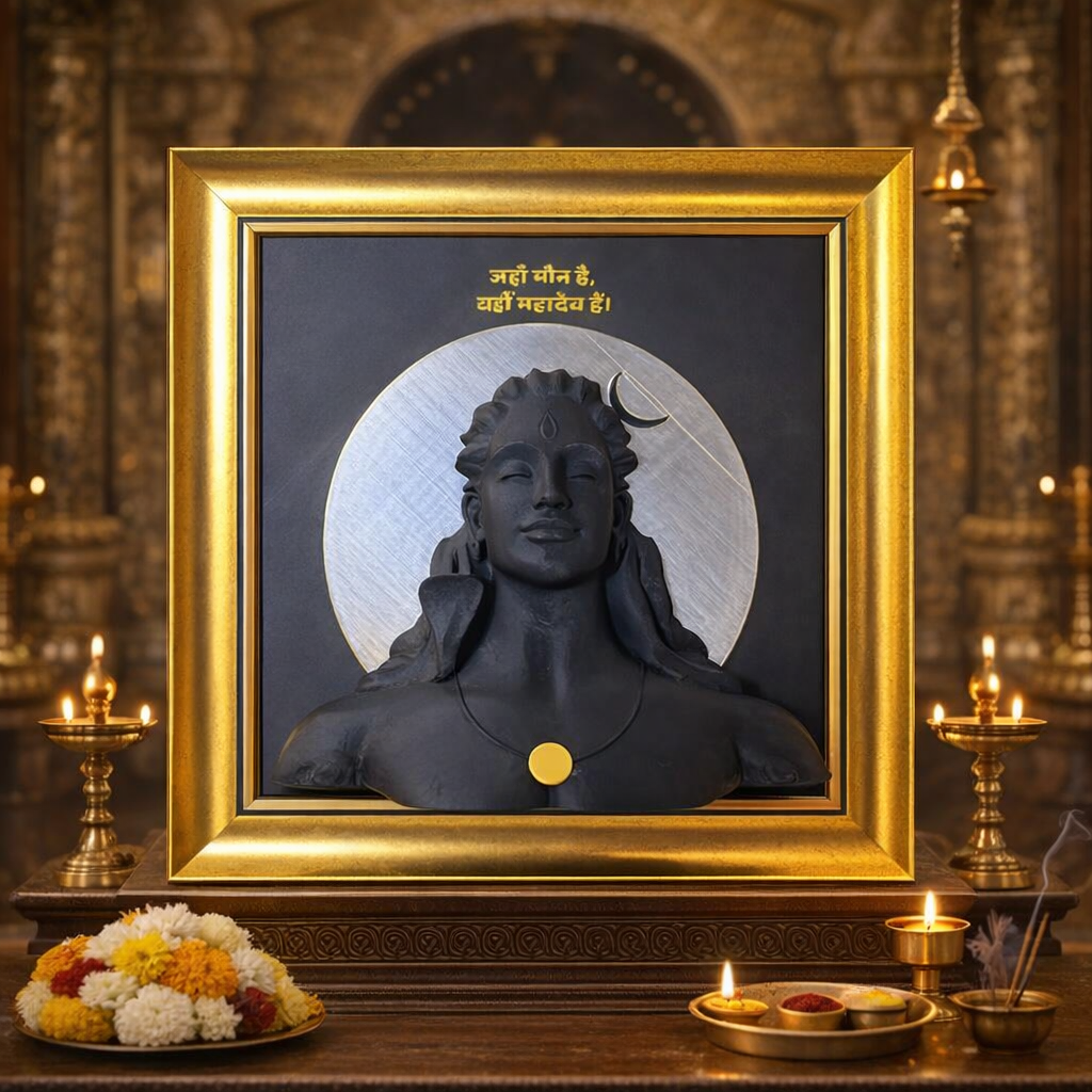 Adiyogi – The Source of Stillness | 3D Framed Wall Art