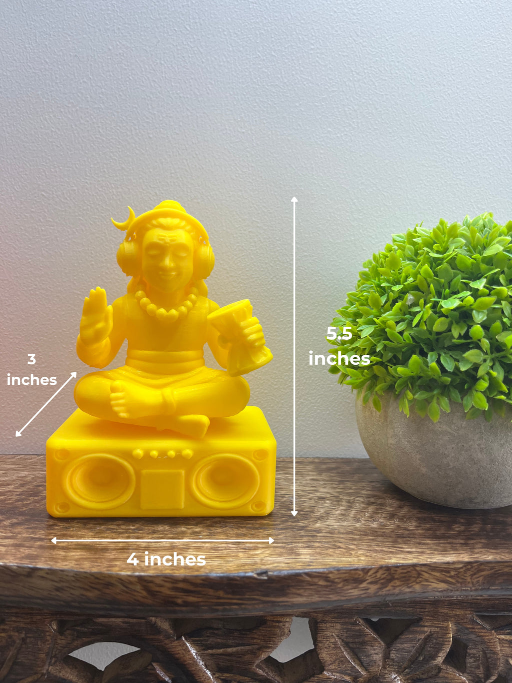 Shiva Divine Desk Companion – 3D Printed Meditation Idol with Speaker Base
