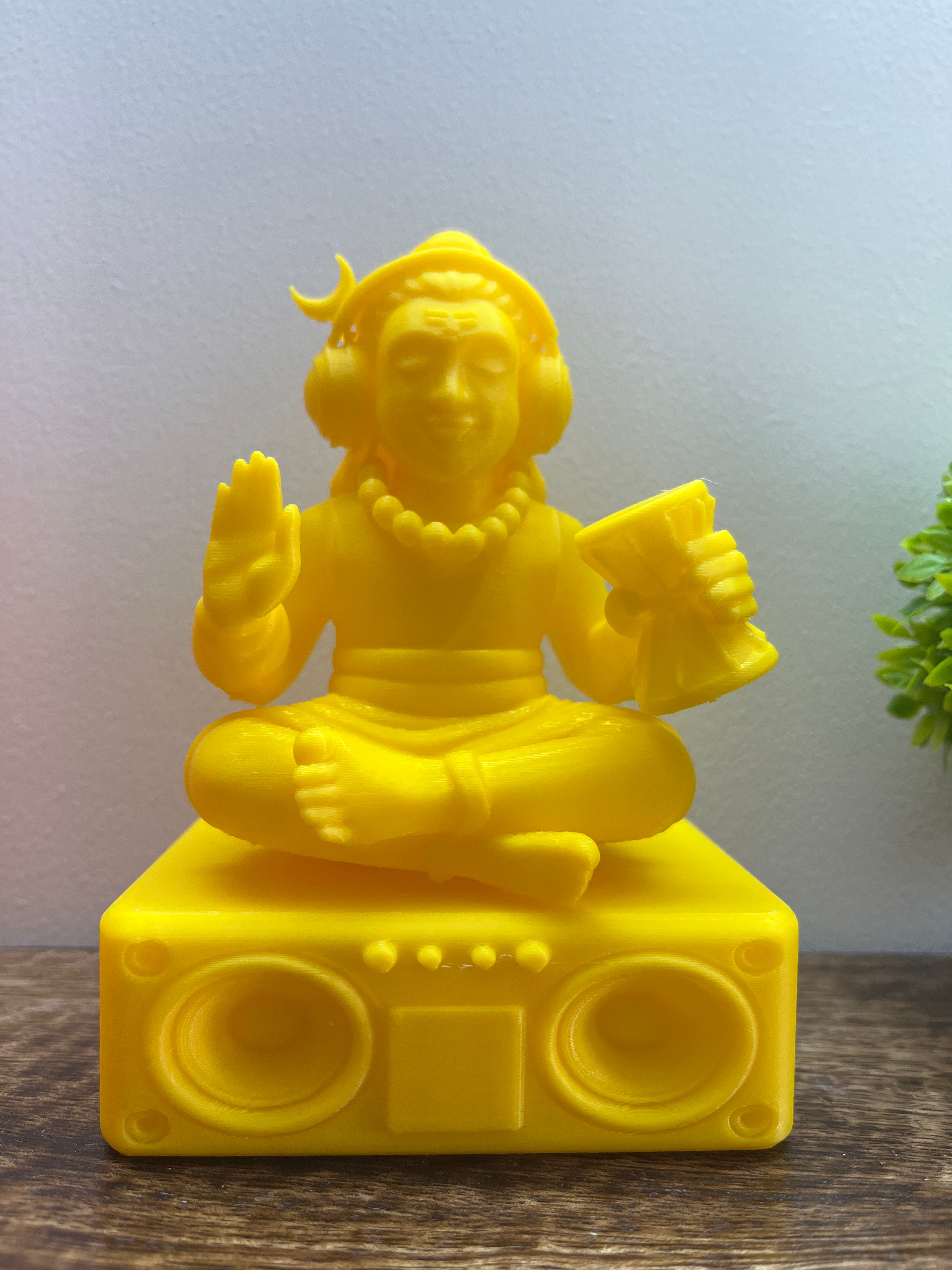 Shiva Divine Desk Companion – 3D Printed Meditation Idol with Speaker Base