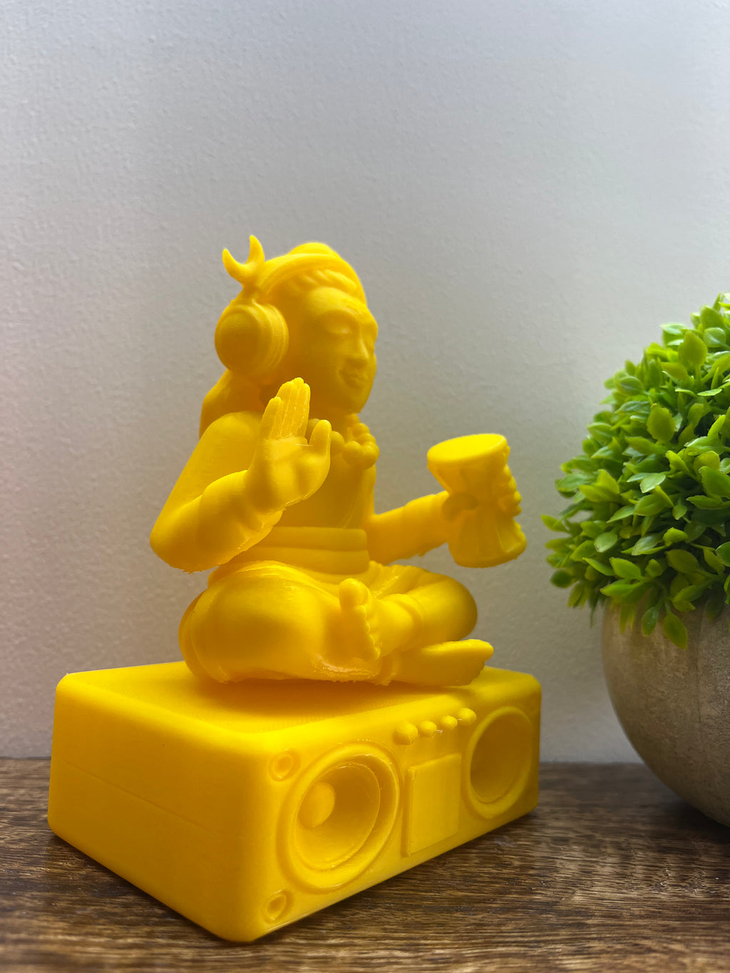 Shiva Divine Desk Companion – 3D Printed Meditation Idol with Speaker Base