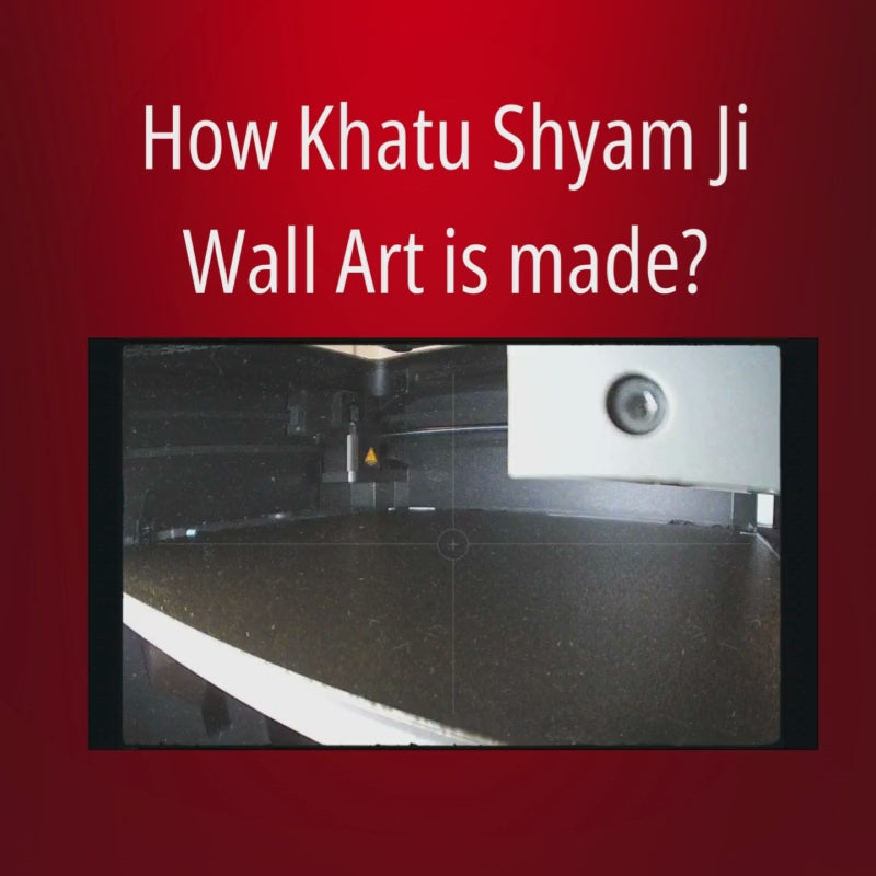 Khatu Shyam Baba 3D Printed Divine Wall Art Frame