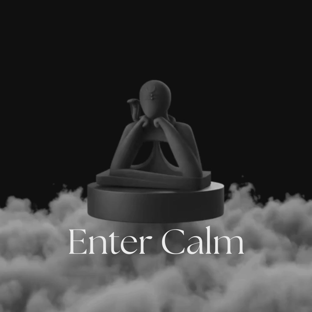 Minimal Modern Lord Shiva Idol | Stone Black Meditation & Home Décor (12 cm)